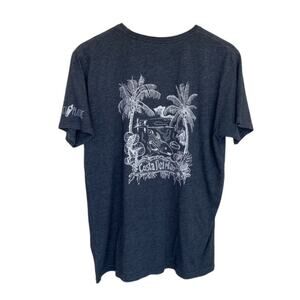 3/$21 Costa Dark Gray Graphic T-shirt - Large